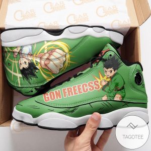 Gon Freecss Sneakers Custom Anime Hunter X Hunter Air Jordan 13 Shoes Hunter X Hunter Air Jordan 13 Shoes