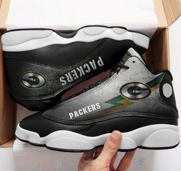 Green Bay Packer Nfl Big Logo Football Team Air Jordan 13 Shoes Green Bay Packers Air Jordan 13 Shoes