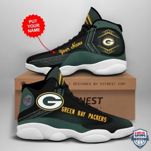 Green Bay Packers Air Jordan 13 Custom Name Personalized Shoes Green Bay Packers Air Jordan 13 Shoes
