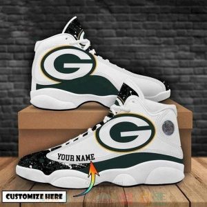 Green Bay Packers Football Nfl Custom Name Air Jordan 13 Shoes Green Bay Packers Air Jordan 13 Shoes