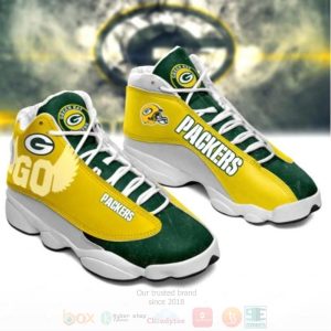 Green Bay Packers Football Nfl Yellow Air Jordan 13 Shoes Green Bay Packers Air Jordan 13 Shoes