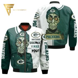 Green Bay Packers Haters Silence I Kill You Achmed Bomber Jacket Green Bay Packers Bomber Jacket