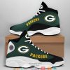 Green Bay Packers Nfl Big Logo Football Team Air Jordan 13 Sneaker Shoes Green Bay Packers Air Jordan 13 Shoes