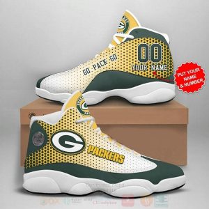 Green Bay Packers Nfl Personalized Air Jordan 13 Shoes 3 Green Bay Packers Air Jordan 13 Shoes