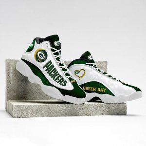 Green Bay Packers Nfl Ver 4 Air Jordan 13 Sneaker Green Bay Packers Air Jordan 13 Shoes