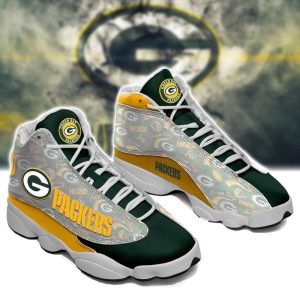 Green Bay Packers Nfl Ver 5 Air Jordan 13 Sneaker Green Bay Packers Air Jordan 13 Shoes