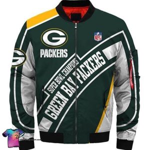 Green Bay Packers Super Bowl Champions Bomber Jacket Green Bay Packers Bomber Jacket