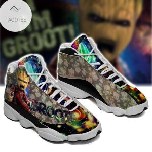 Groot Marvel Sneakers Air Jordan 13 Shoes Groot Air Jordan 13 Shoes