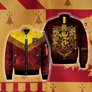 Gryffindor Edition Harry Potter Bomber Jacket Harry Potter Bomber Jacket