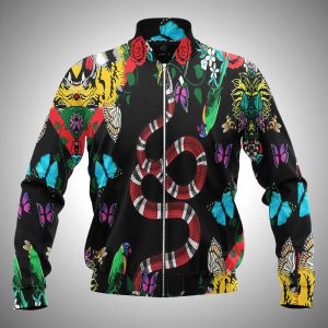 Gucci Animal Luxury 3D Bomber Jacket Gucci Bomber Jacket