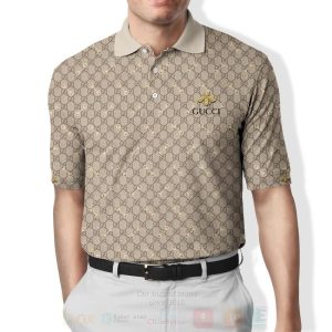 Gucci Bee Brown Polo Shirt Gucci Polo Shirts