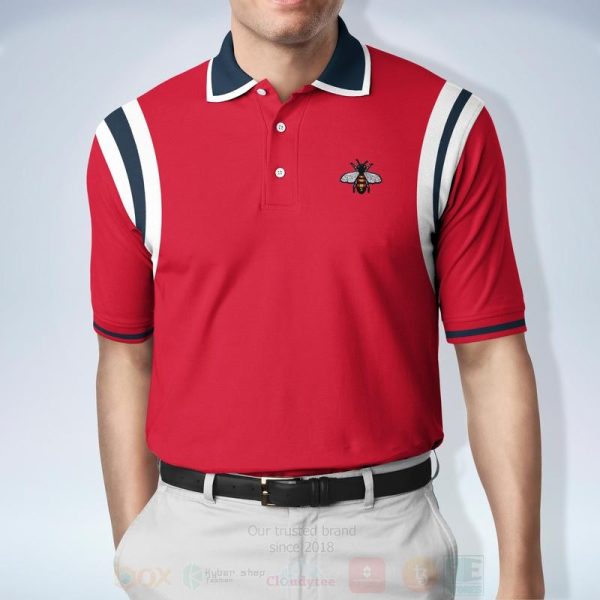 Gucci Bee Red Polo Shirt 2 Gucci Polo Shirts