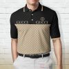 Gucci Black Beige Polo Shirt Gucci Polo Shirts