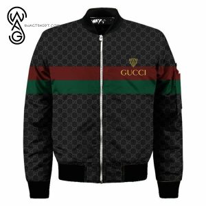 Gucci Black Version All Over Print Bomber Jacket Gucci Bomber Jacket