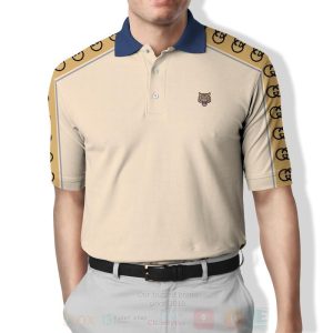 Gucci Cream Gg Striped Polo Shirt Gucci Polo Shirts
