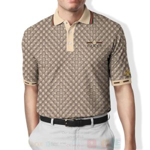 Gucci Full Brown Polo Shirt Gucci Polo Shirts