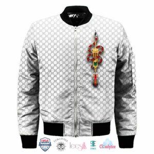 Gucci Gc Snake All Over Print Bomber Jacket Gucci Bomber Jacket