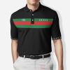 Gucci Green Red Black Polo Shirt Gucci Polo Shirts