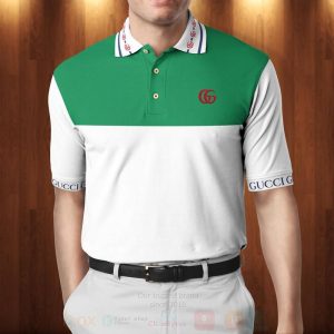 Gucci Green White Polo Shirt Gucci Polo Shirts