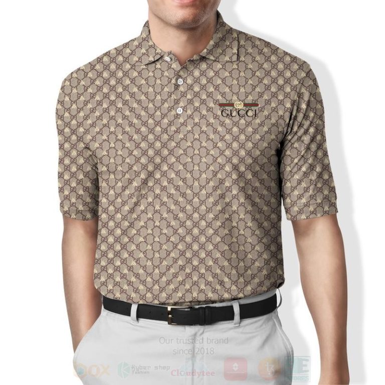 Tweet landelijk liter Gucci Khaki Polo Shirt - Hot Sale 2023