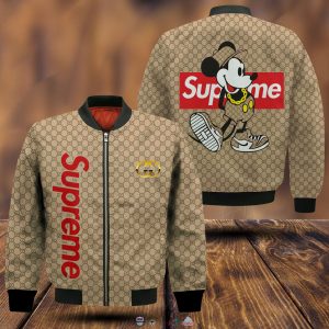 Gucci Mickey Mouse Supreme Bomber Jacket Gucci Bomber Jacket