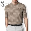 Gucci Monogram Brown All Over Print Premium Polo Shirt Gucci Polo Shirts