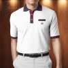 Gucci Navy Stripes All Over Print Premium Polo Shirt Gucci Polo Shirts