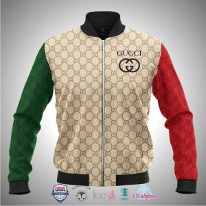 Gucci Red Sleeve 3D Bomber Jacket Gucci Bomber Jacket