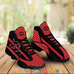 Gucci Red Snake Red Air Jordan 13 Sneaker Shoes Gucci Air Jordan 13 Shoes