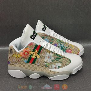 Gucci Superme Bee And Flower Air Jordan 13 Shoes Gucci Air Jordan 13 Shoes