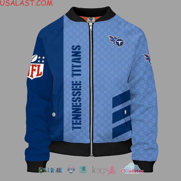 Gucci Tennessee Titans Nfl Bomber Jacket Tennessee Titans Bomber Jacket