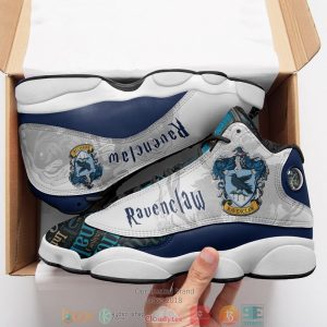 Harry Potter Ravenclaw Blue Grey Air Jordan 13 Sneaker Shoes Harry Potter Air Jordan 13 Shoes
