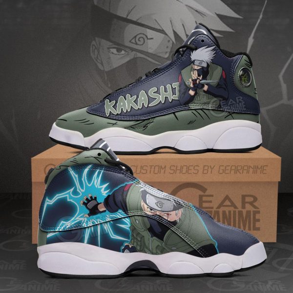 Hatake Kakashi Sneakers Jounin Air Jordan 13 Sneaker Shoes Naruto Kakashi Air Jordan 13 Shoes