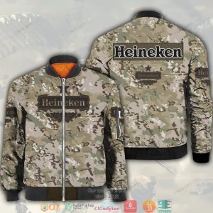 Heineken Camouflage Bomber Jacket Beer Bomber Jacket