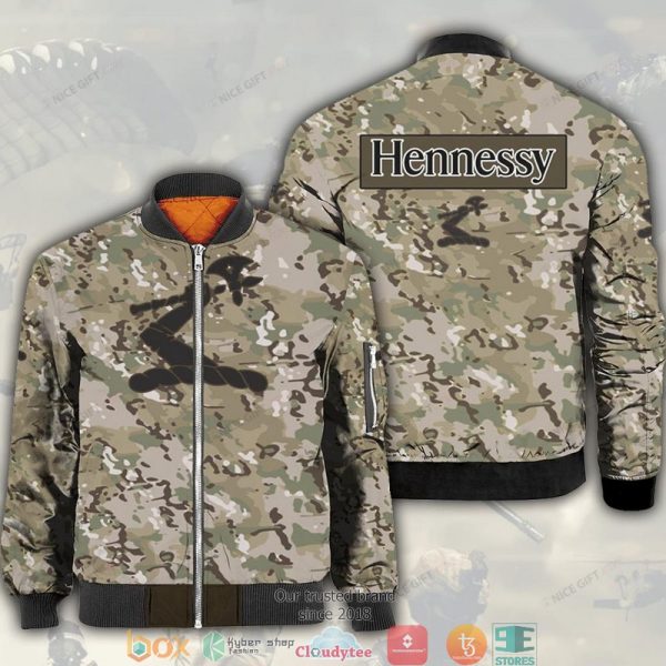 Hennessy Camouflage Bomber Jacket