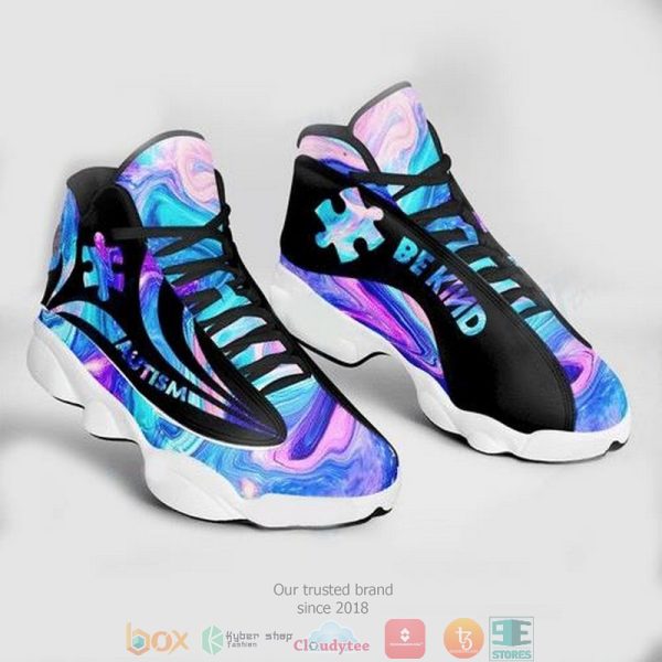 Hologram Holographic Puzzle Autism Air Jordan 13 Sneaker Shoes