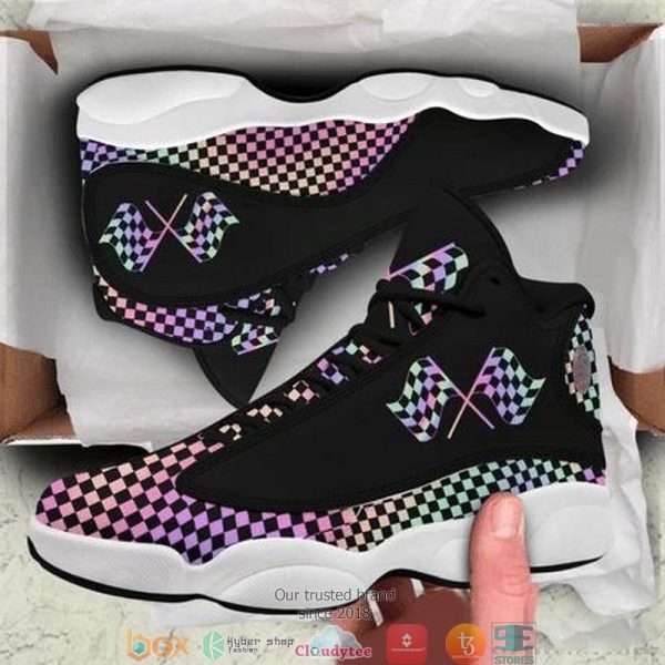 Hologram Racing Flags Air Jordan 13 Sneaker Shoes Racing Air Jordan 13 Shoes