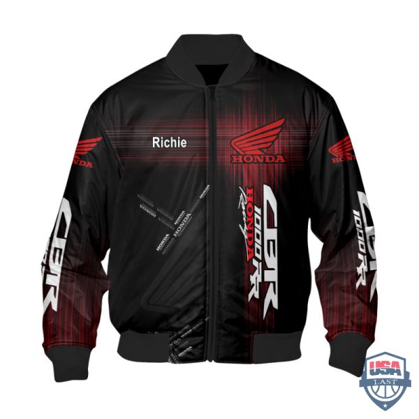 Honda Cbr 1000Rr Custom Name Bomber Jacket Honda Bomber Jacket