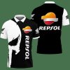 Honda Repsol Punisher Skull Polo Shirt Honda Polo Shirts