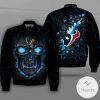 Houston Texans Lava Skull Full Print Bomber Jacket Houston Texans Bomber Jacket