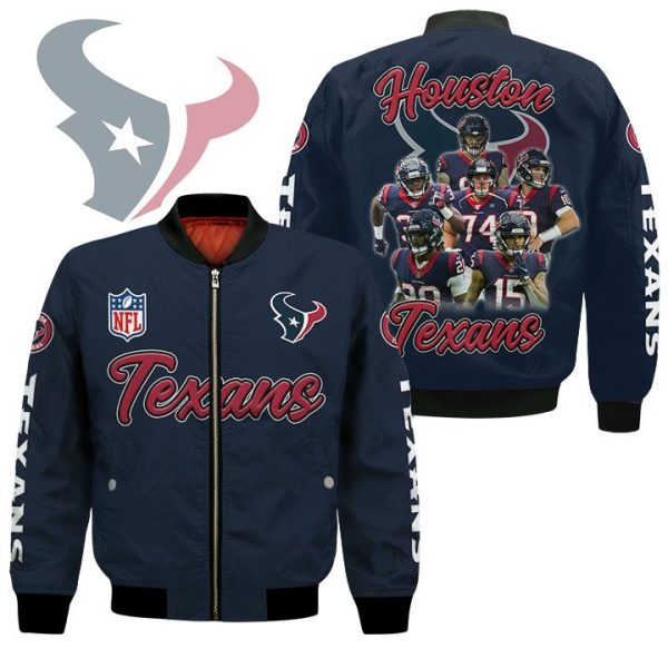 Houston Texans Players Nfl Bomber Jacket Houston Texans Bomber Jacket