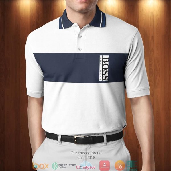 Hugo Boss Navy White Polo Shirt Hugo Boss Polo Shirts