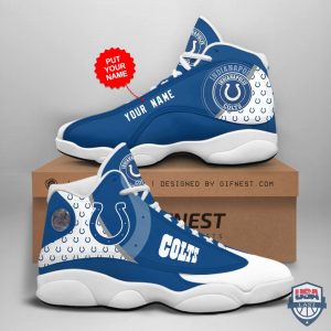 Indianapolis Colts Air Jordan 13 Custom Name Personalized Shoes Indianapolis Colts Air Jordan 13 Shoes