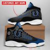 Indianapolis Colts Nfl Football Team Custom Name Air Jordan 13 Shoes Indianapolis Colts Air Jordan 13 Shoes