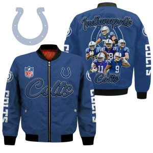 Indianapolis Colts Players Nfl Bomber Jacket Indianapolis Colts Bomber Jacket