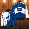 Indianapolis Colts Punisher Skull Bomber Jacket Indianapolis Colts Bomber Jacket