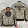 Iron City Beer Camouflage Bomber Jacket Beer Bomber Jacket