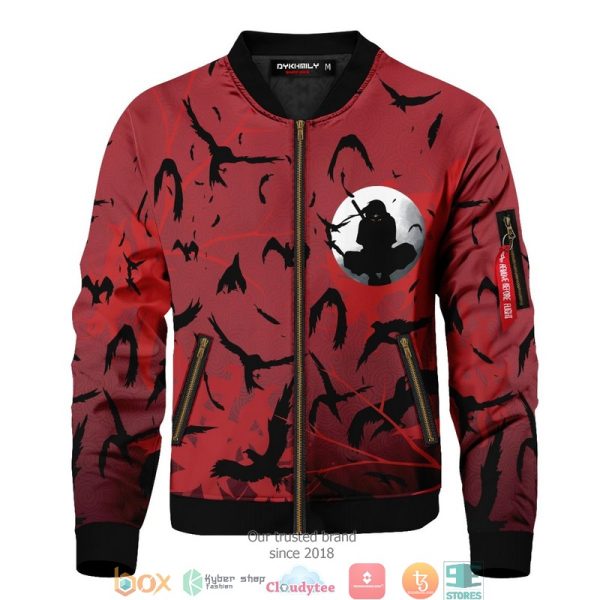 Itachi Crow Bomber Jacket Naruto Itachi Uchiha Bomber Jacket