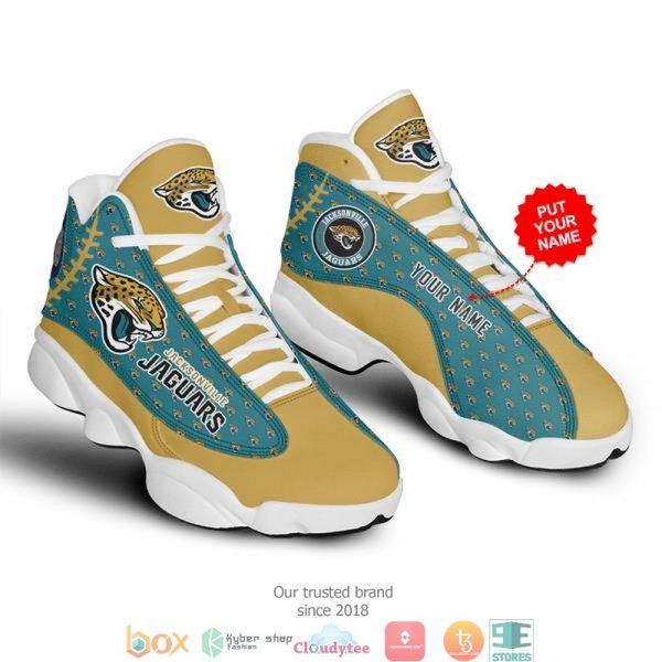 Jacksonville Jaguars Nfl 3 Football Air Jordan 13 Sneaker Shoes Jacksonville Jaguars Air Jordan 13 Shoes