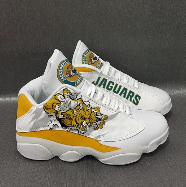 Jacksonville Jaguars Nfl Ver 1 Air Jordan 13 Sneaker Jacksonville Jaguars Air Jordan 13 Shoes